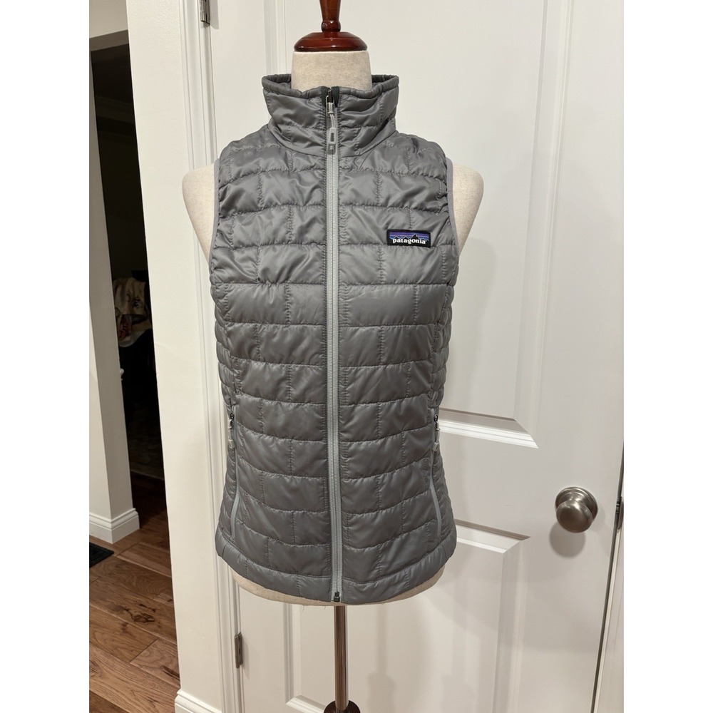 Patagonia Nano Puff Insulated Vest Gray Style 84247 Primaloft Women's XS